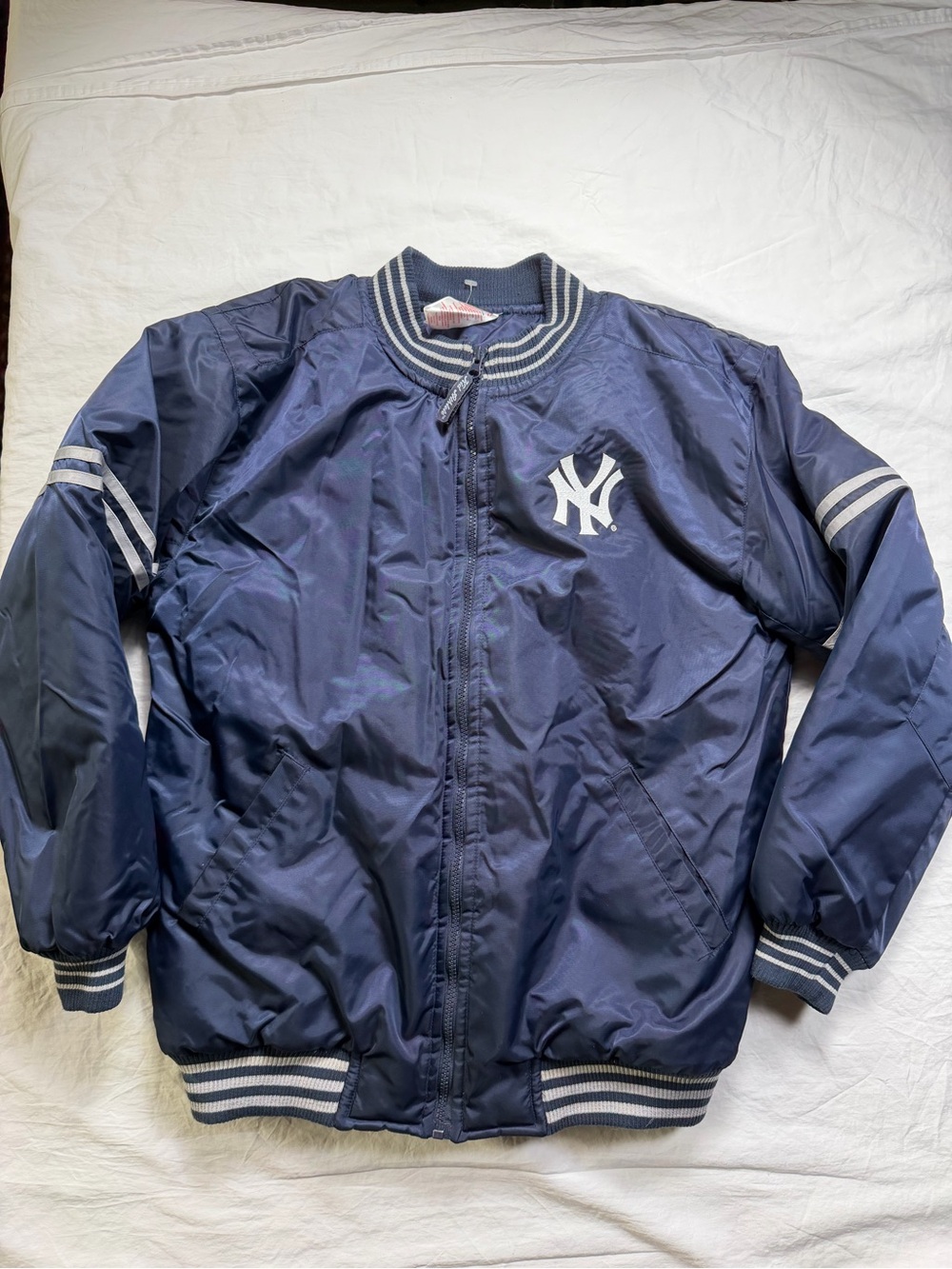 Vintage MLB Genuine Merchandise New York Yankees Nylon Bomber Jacket